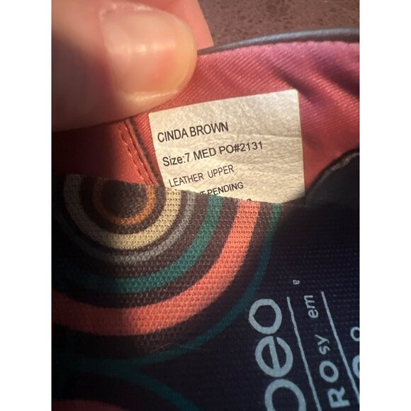 Abeo Cinda Aero System Slip On Flats Shoes Leather Brown Size 7 MED - Picture 6 of 7